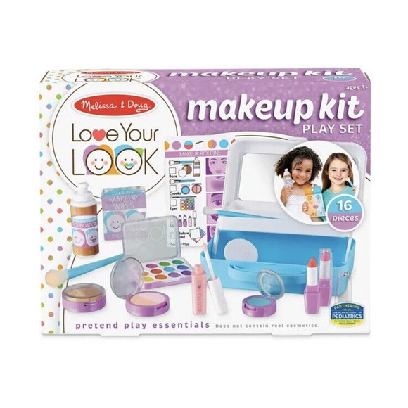 Melissa & Doug Love Your Look Pretend Makeup Kit Play Set – 16 Pieces Mess Free - Picture 1 of 3